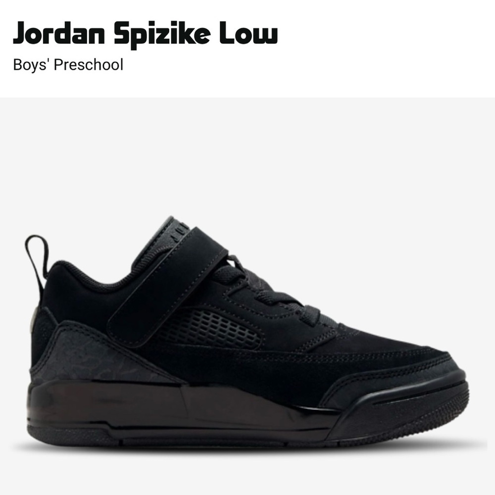 Jordan Spizike Low Black Sneakers